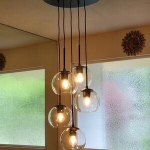 Modern Glass Pendant Light Fixture